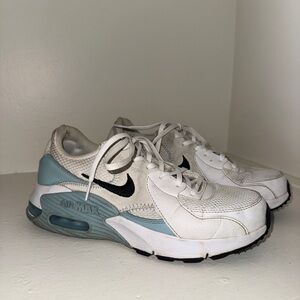 Nike Air Max Sneakers in White and Light Blue